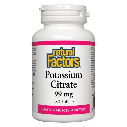 Natural Factors Potassium Citrate 99mg 180 Tablets