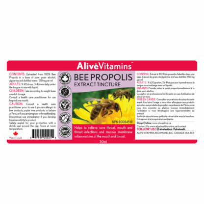 Bee Propolis Extract Tincture (Alcohol) - Image 2