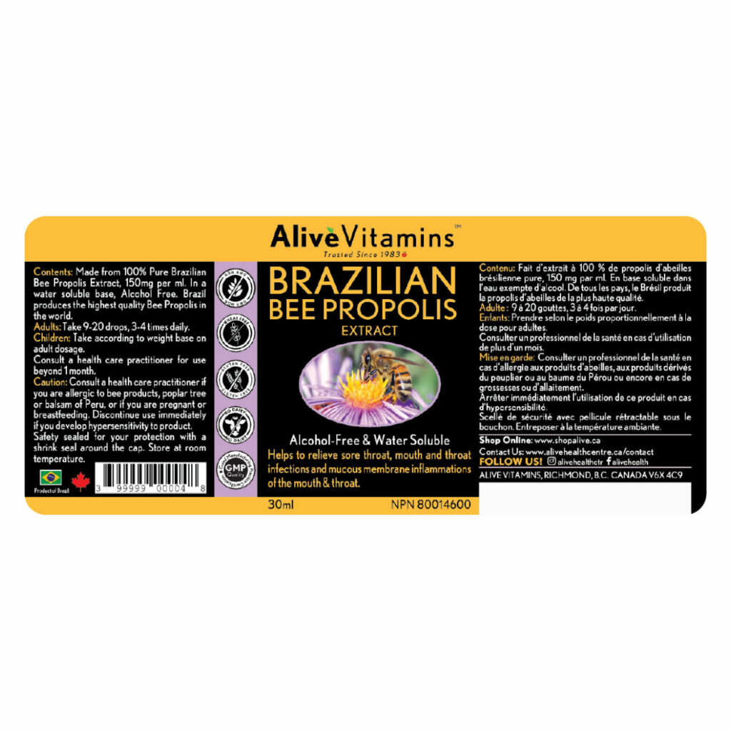 Brazilian Bee Propolis Extract ShopAlive.ca