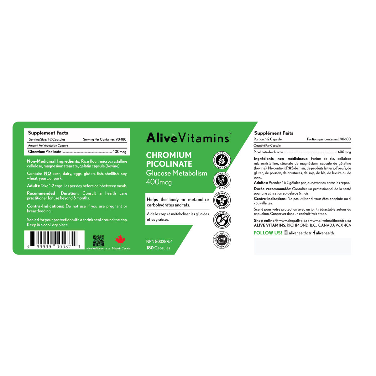 Chromium Picolinate - 400 mcg
