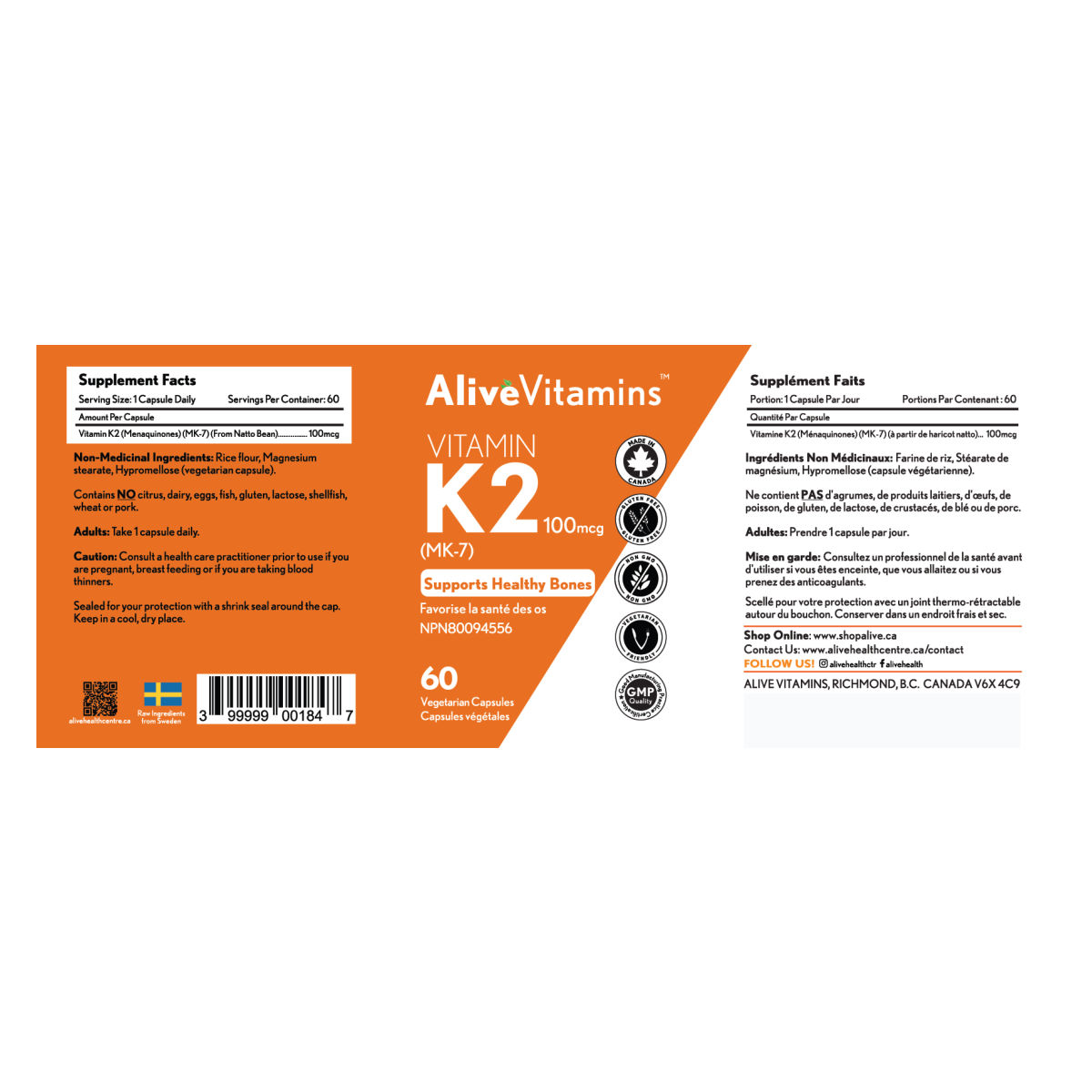 Vitamin K2 ShopAlive.ca
