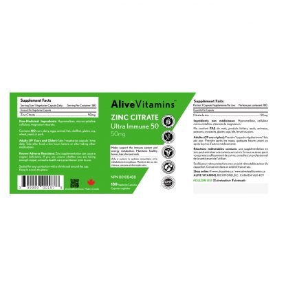 Zinc Citrate Ultra Immune 50 - Image 2