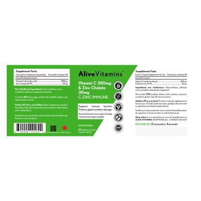C-Zinc Immune Vitamin C & Zinc Chelate - Image 2