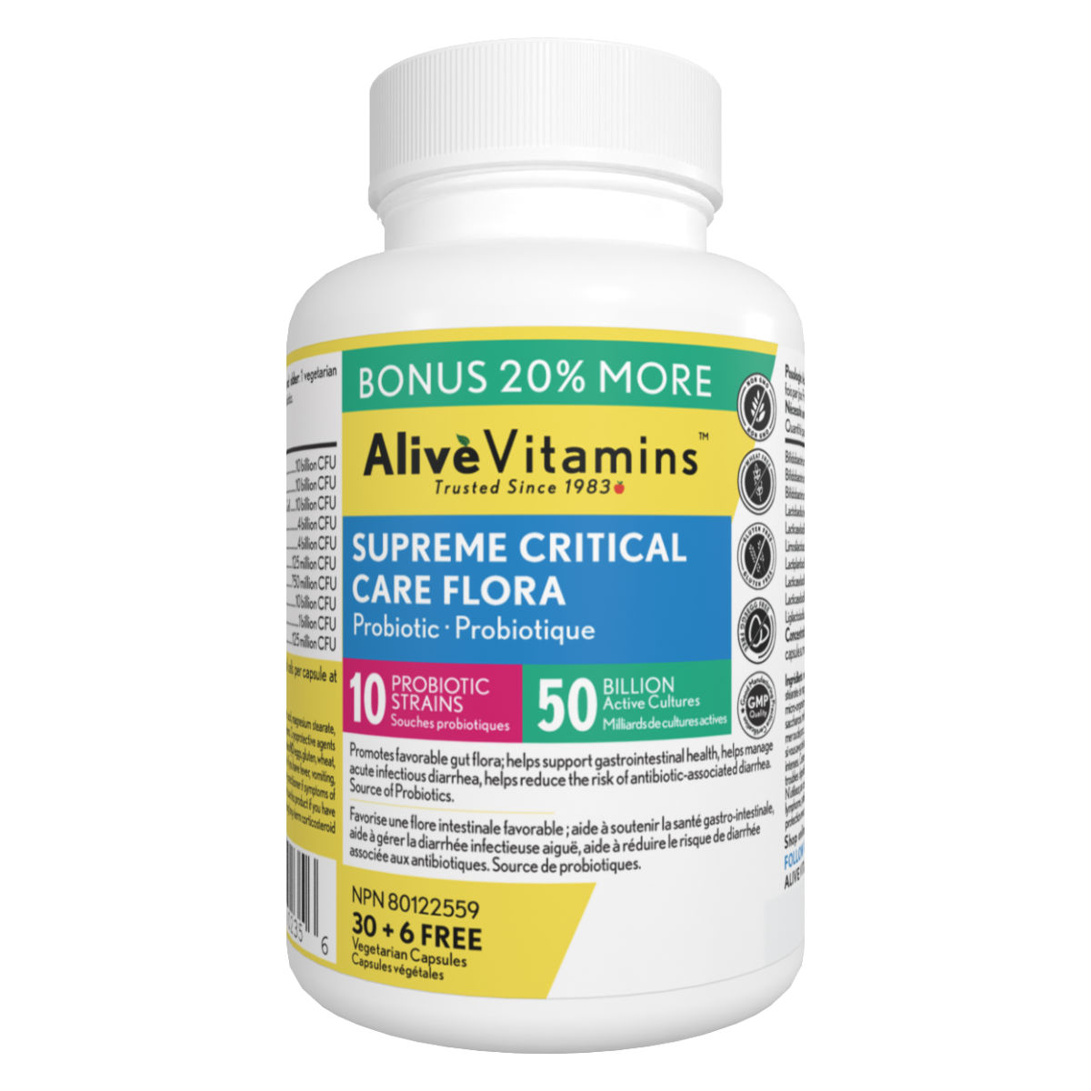 Supreme Critical Care Flora 50 Bil Probiotic