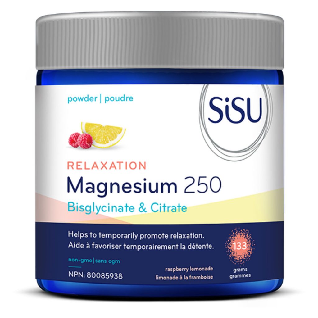Sisu Magnesium 250 Relax Powder Raspberry Lemon ShopAlive.ca