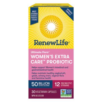 Renewlife Ultimate Flora® Women’s Extra Care™ Probiotic, 50 Billion Active Cultures