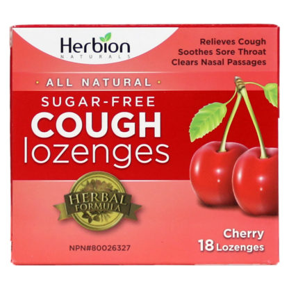 Herbion Cough Lozenges - Cherry, Sugar-Free