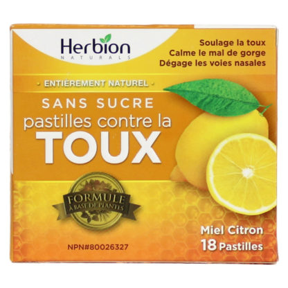 Herbion Cough Lozenges - Honey-Lemon, Sugar-Free - Image 3