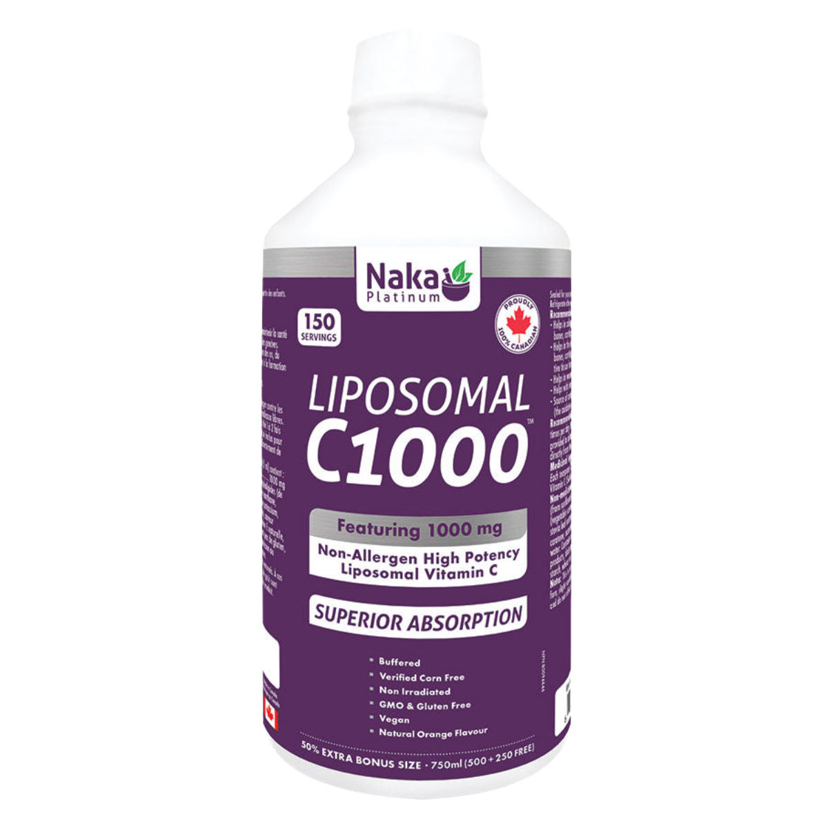 Naka Liposomal C1000 Extra Bonus Size - 1000mg