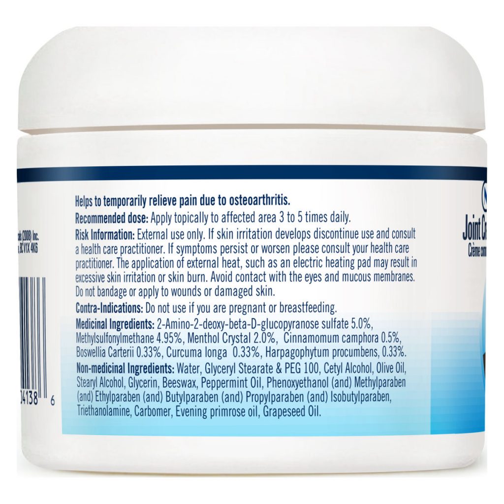 Joint Cream with Glucosamine & MSM ShopAlive.ca