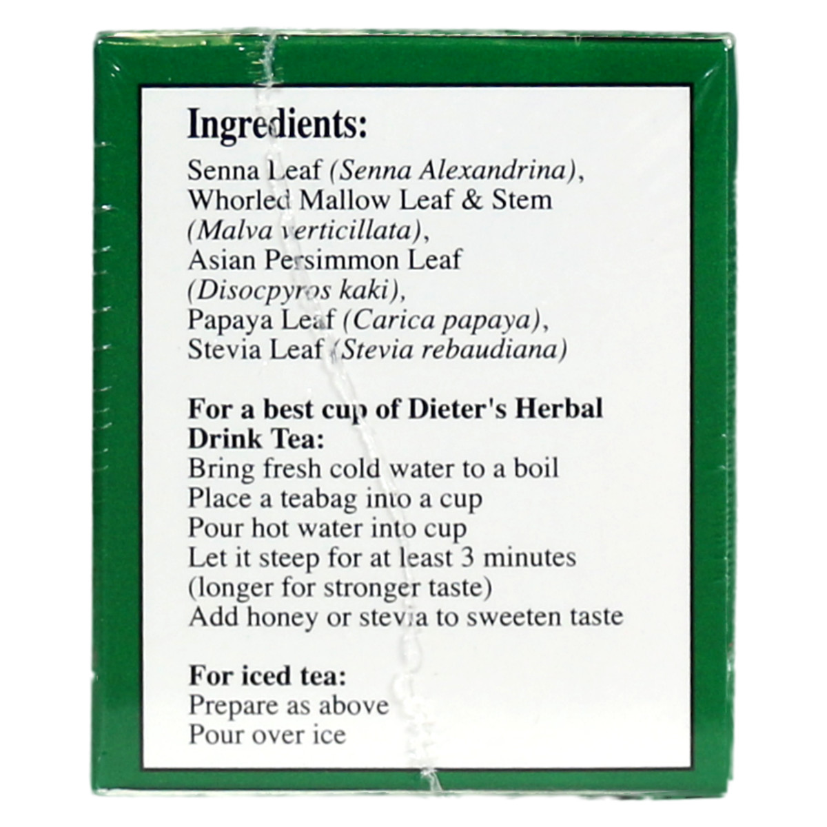Dieters’ Drink Herbal Tea