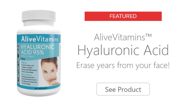 Featured Product: AliveVitamins Hyaluronic Acid 95%