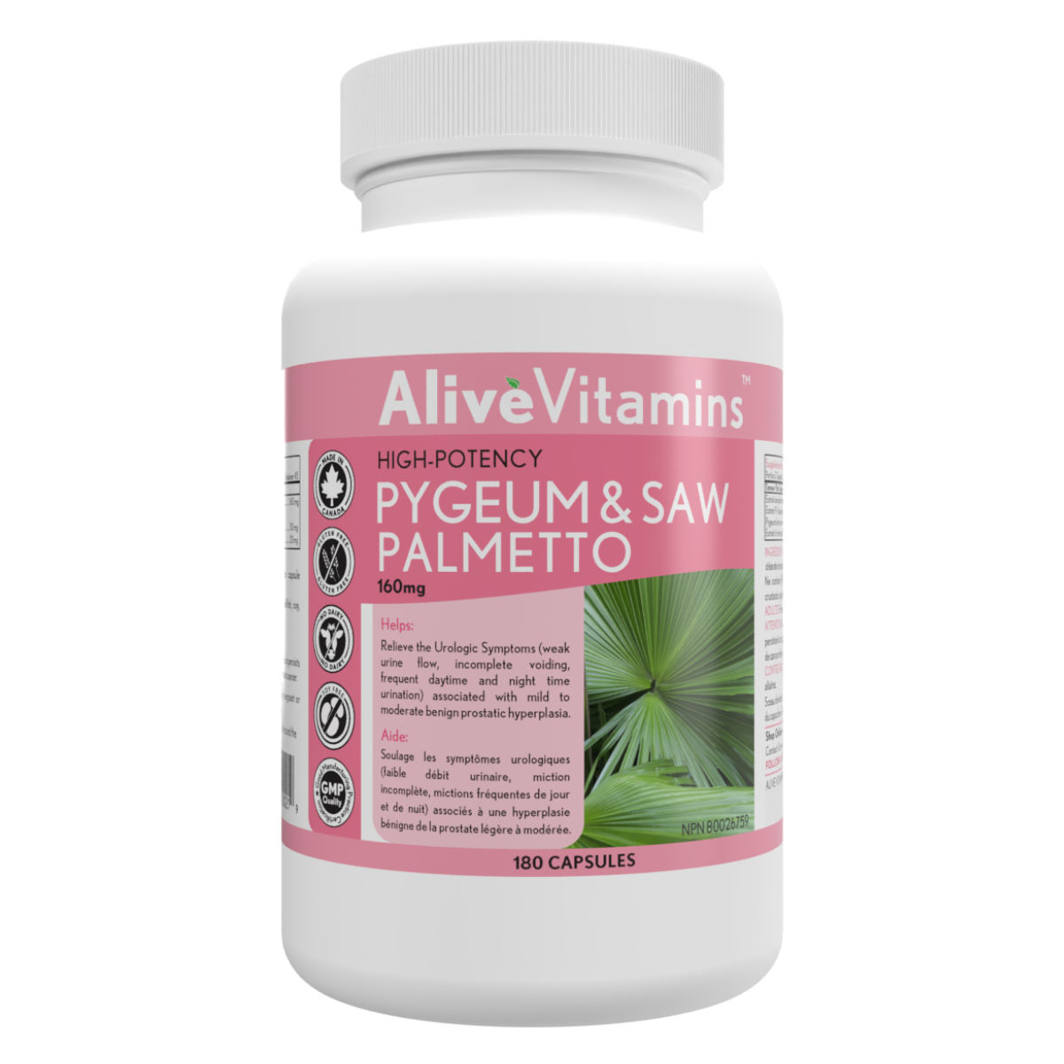 Pygeum & Saw Palmetto ShopAlive.ca