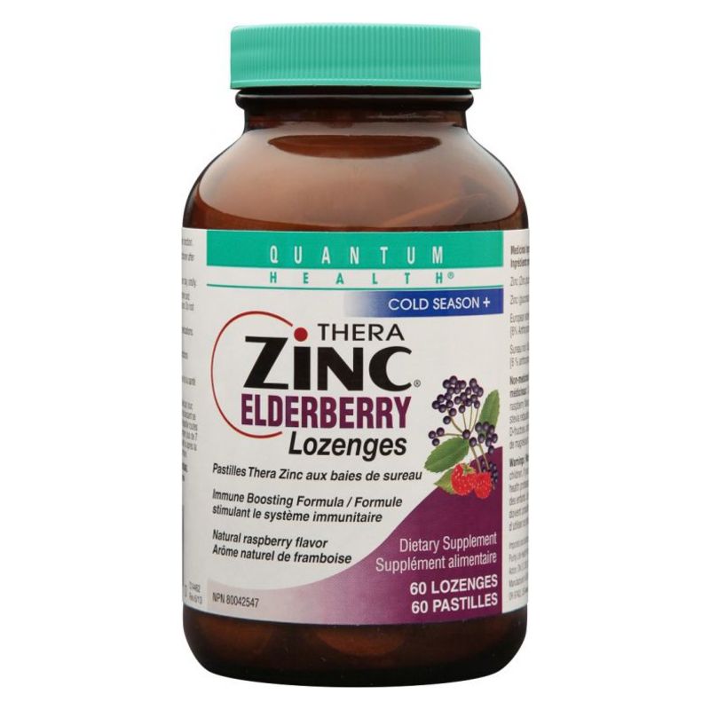Quantum Therazinc Elderberry Lozenges ShopAlive.ca